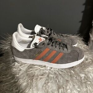 Adidas Originals Gazelle Gray and Pink Suede